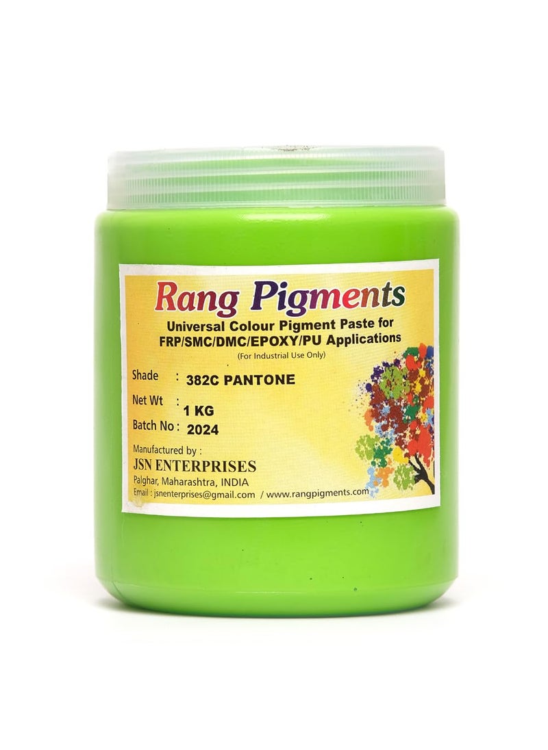 Rang Pigments I Pigment Paste For Epoxy Applications I Ideal For Epoxy Art l Shade RAL 382C Pantone 1 KG