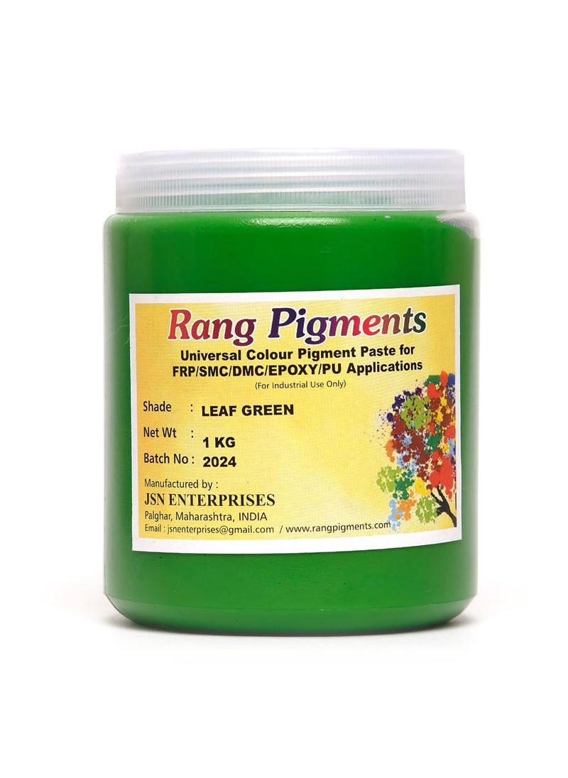 Rang Pigments I Pigment Paste For Epoxy Applications I Ideal For Epoxy Art l Shade LEAF GREEN 1 KG
