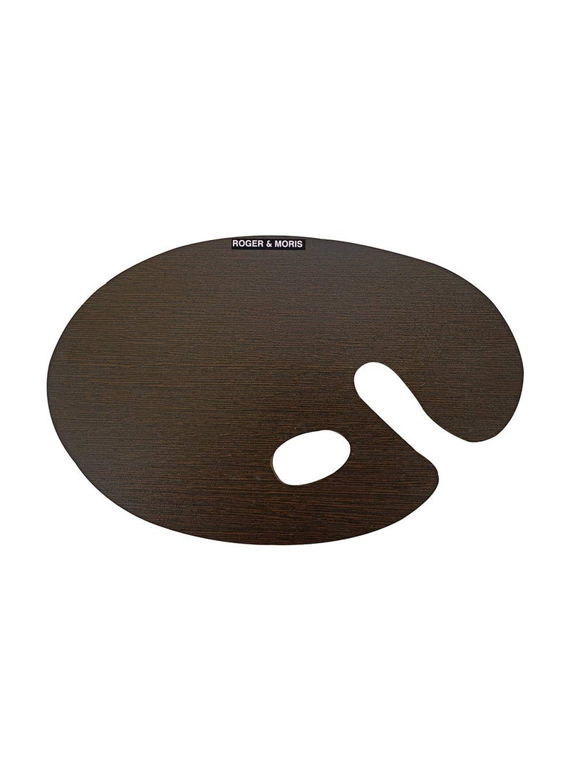 Roger Moris Artist Wooden Palette Wenge with Thumb Hole for Drawing Painting and Coloring Size 9 inch X 14 inch