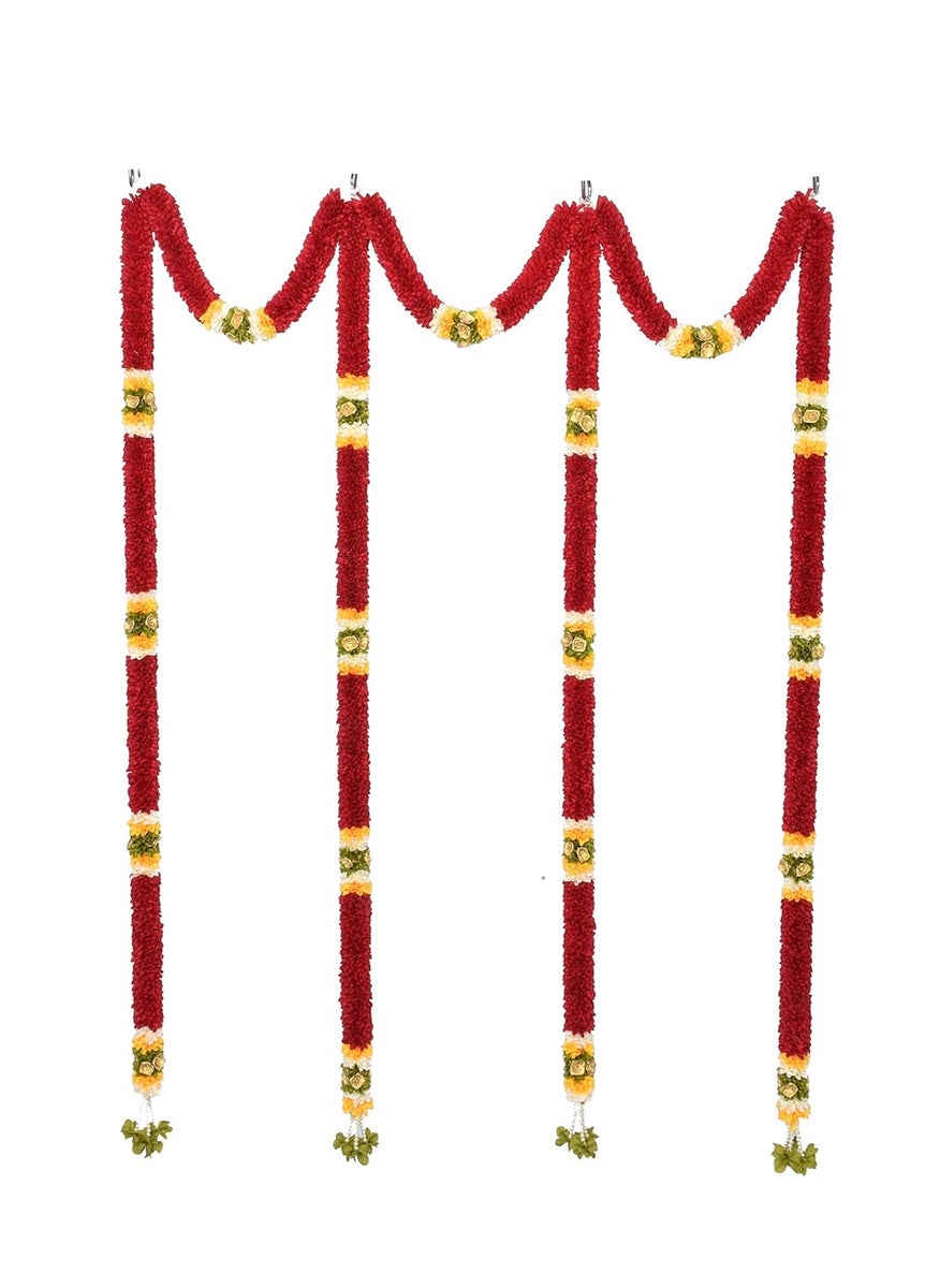 Daedal crafters Maroon Thoma Flower Back Drops with semi Circles DC199