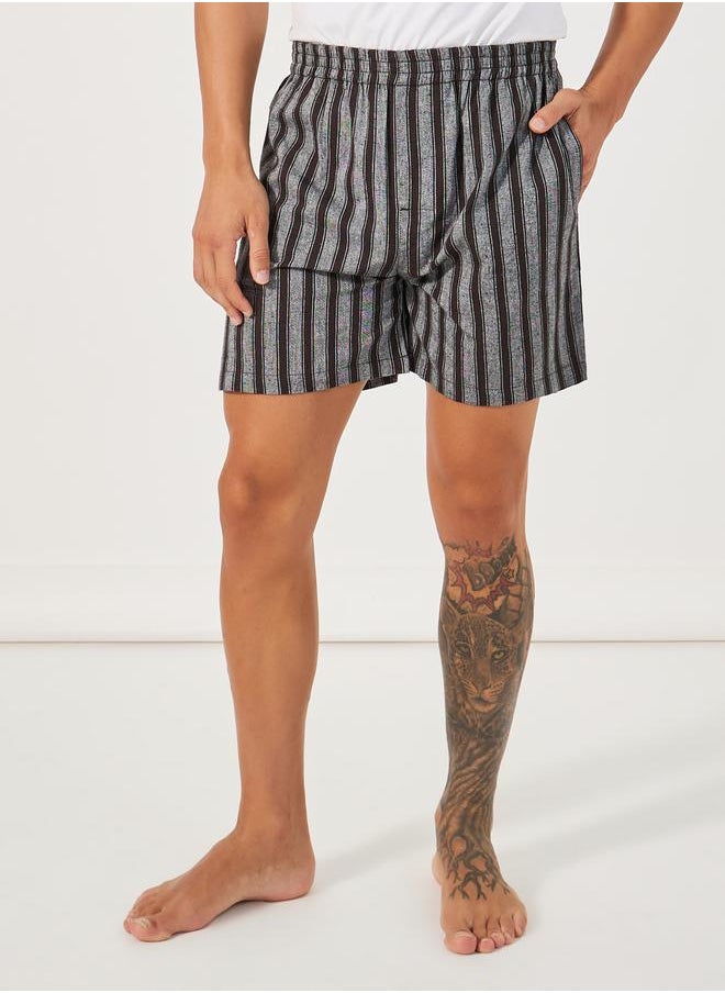 Pack of 2 - Checked Assorted Woven Boxers