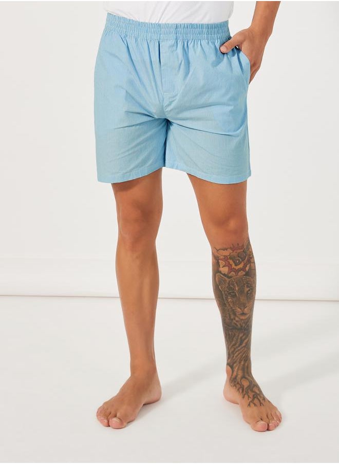 Pack of 2 - Checked Assorted Woven Boxers