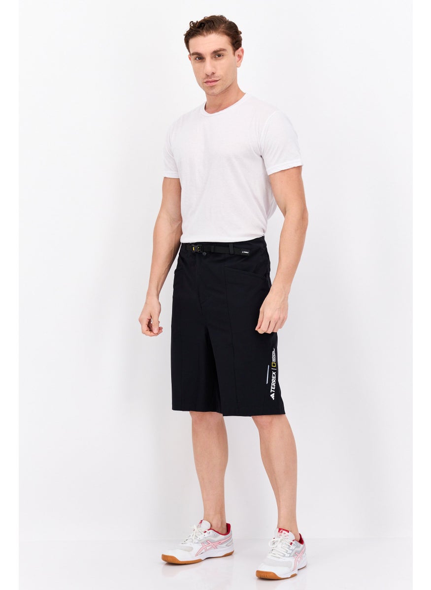 Adidas Terrex x National Geographic Men Sportswear Fit Outdoor Shorts, Black