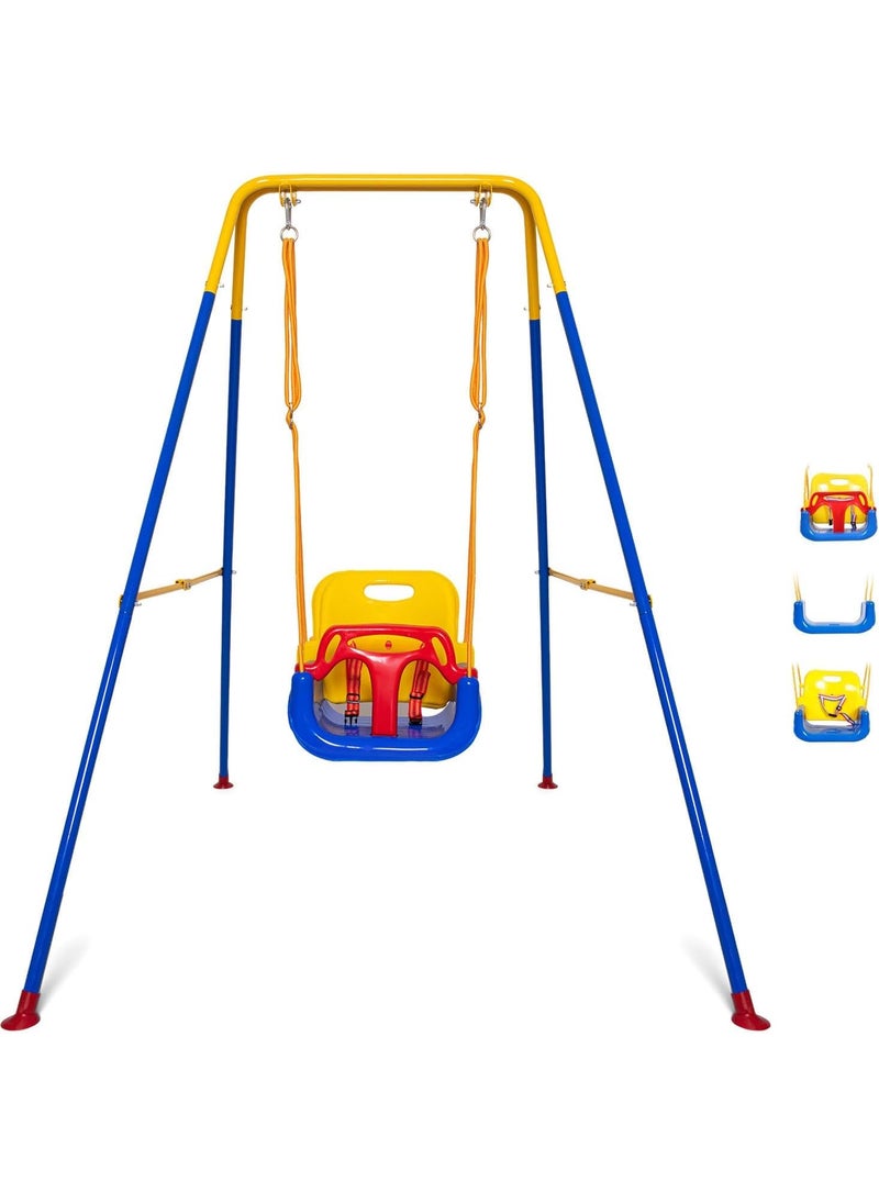 Brikipth Swing Indoor and Outdoor Childrens Household Hanging Jhula Infant Swing 3in1 Toddler Swing Indoor Outdoor Secure Detachable Baby Swing Seat Park Play Equipment
