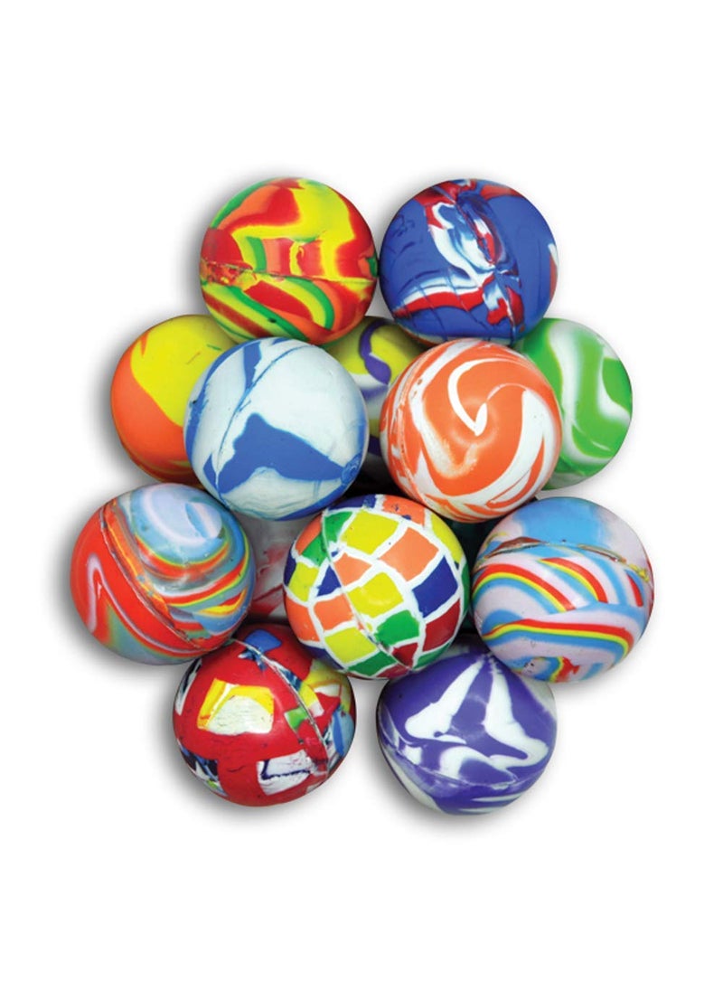 Firstly Traders Combo of 5 pcs Mini Crazy Balls Dark Jumping Balls Assorted Colours Toys for Kids to Play Fun Birthday Party Return Gift Supplies for Kids Surprise Fun Toys and Games