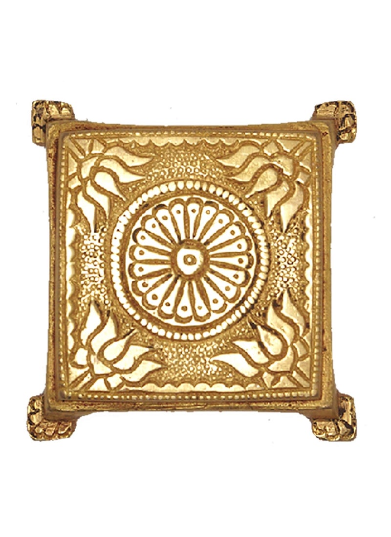 Bharat Haat HandMade Brass Bajath Small Yellow