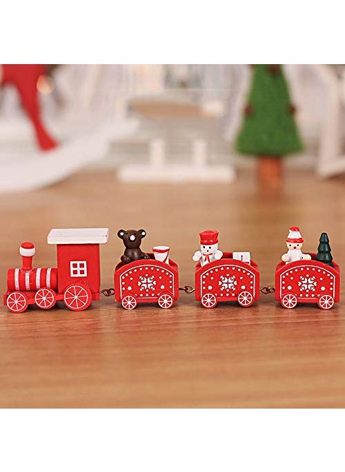 DECORATIVE BUCKETS 1pc DIY Wooden Christmas Tree Table top Christmas Tree Decorations Christmas Gift Christmas Decoration for HomeOffices Christmas Decoration Train