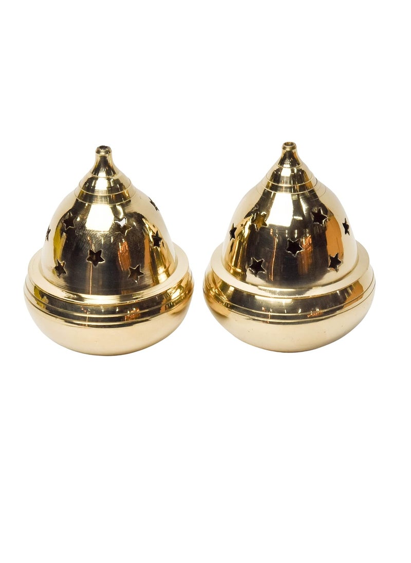 Bhimonee Decor Pure Brass Kuber Goblet Deep Deepak Diya for Pooja Purposes 36 Inches 270 gm