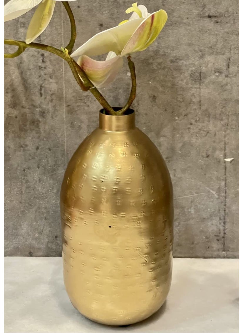 Urban Born Metal Flower vase for Home Decor and Living Room Vintage Decor Antique Decor for Home dcor 11 x 11 x 20 cm