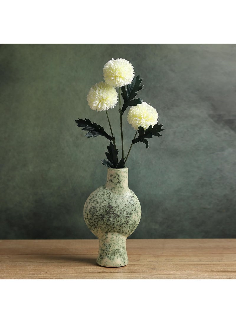 Habere IndiaAll The Cultures Fabricating India Ceramic Vase Decorative Items for Home Vases for Home Decor Flower Pot for Living Room Home Decor Items M L115xW7xH20 CM