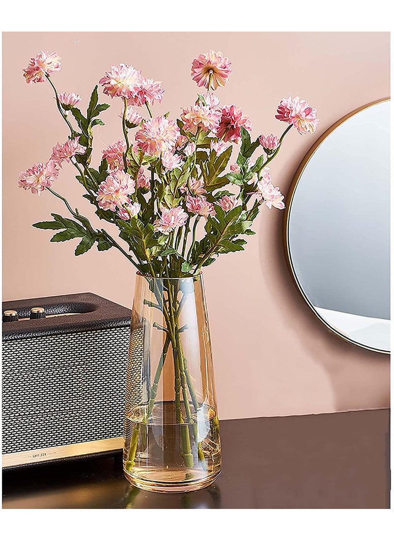 Rishabh Home Decoration Clear Glass Vase for Decor Home Handmade Modern Large Flower Vases for Centerpieces Living Room Kitchen Office Wedding 84 Inch 2