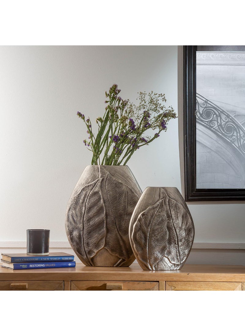 LIVING SHAPES Nosi Flower Vase Aluminium Ideal for Office Living Room and Best for Home Decor