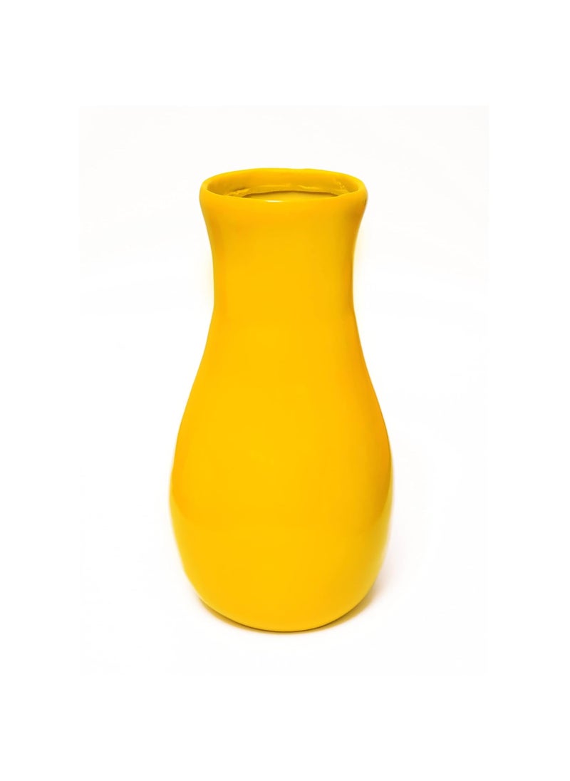 Vastu Vardan Yellow Vase Vastu Decoration Item for Living Room Office
