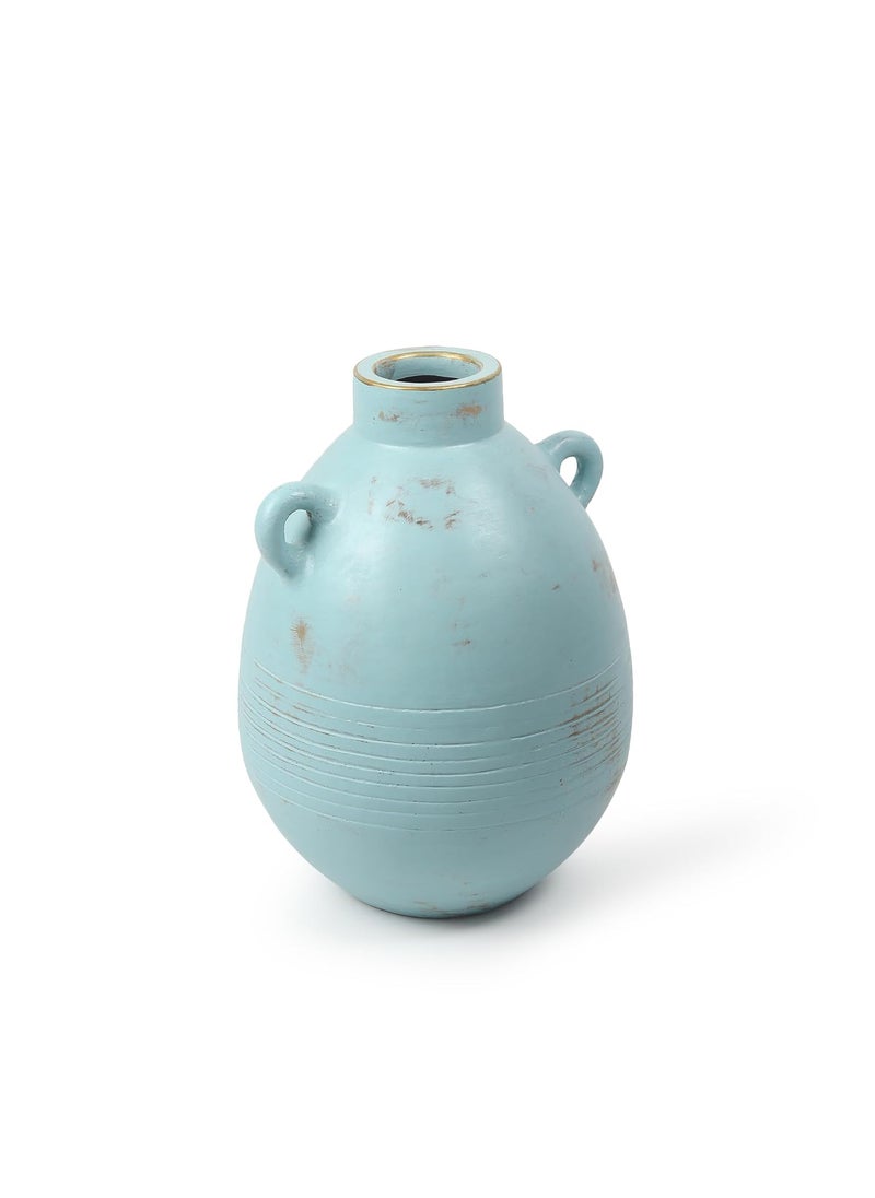 Habere IndiaAll The Cultures Fabricating India Big Flower Vases for Home Decor Vase for Home Decor Ceramic Flower Vase L29 x W29 x H39 cm