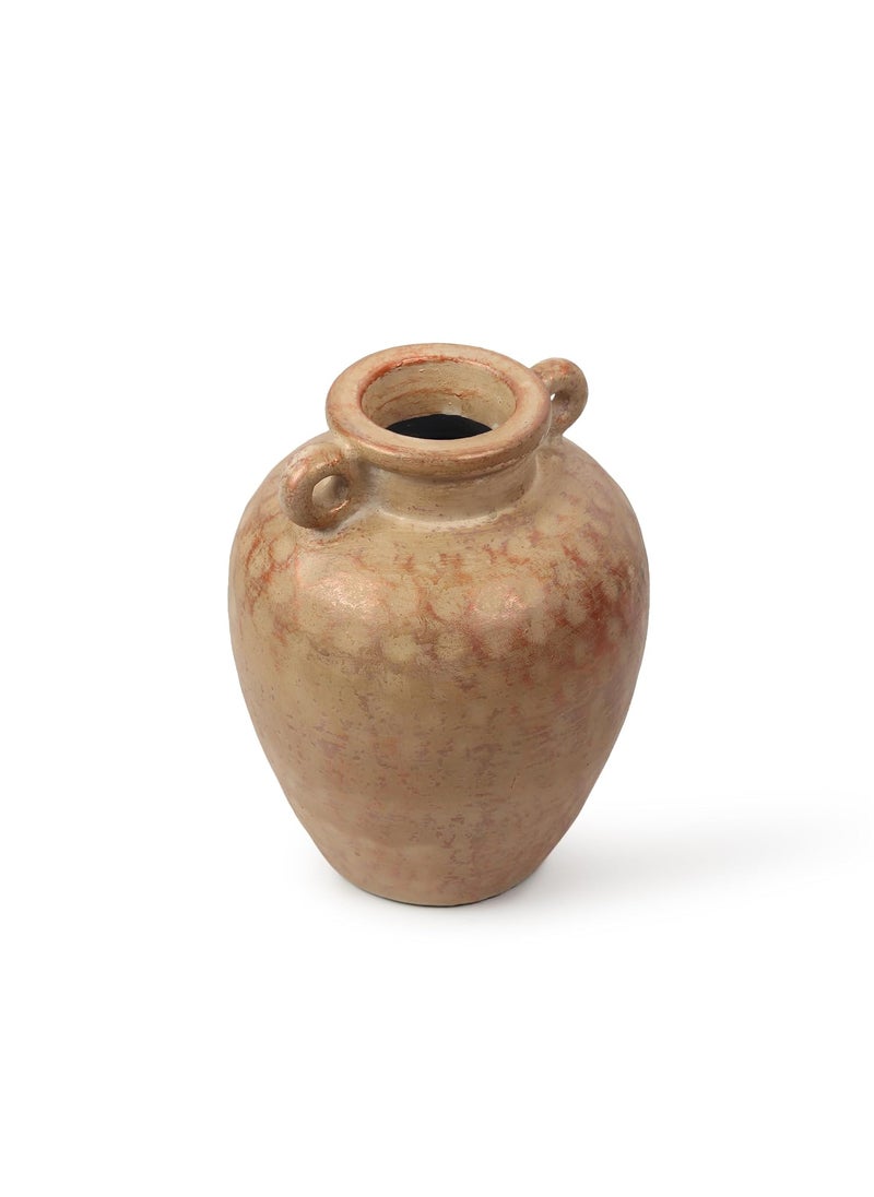 Habere IndiaAll The Cultures Fabricating India Flower Vases for Home Decor Flower Vase Big Ceramic Vases for Home Decor Pot Gold L25 x W25 x H31 cm