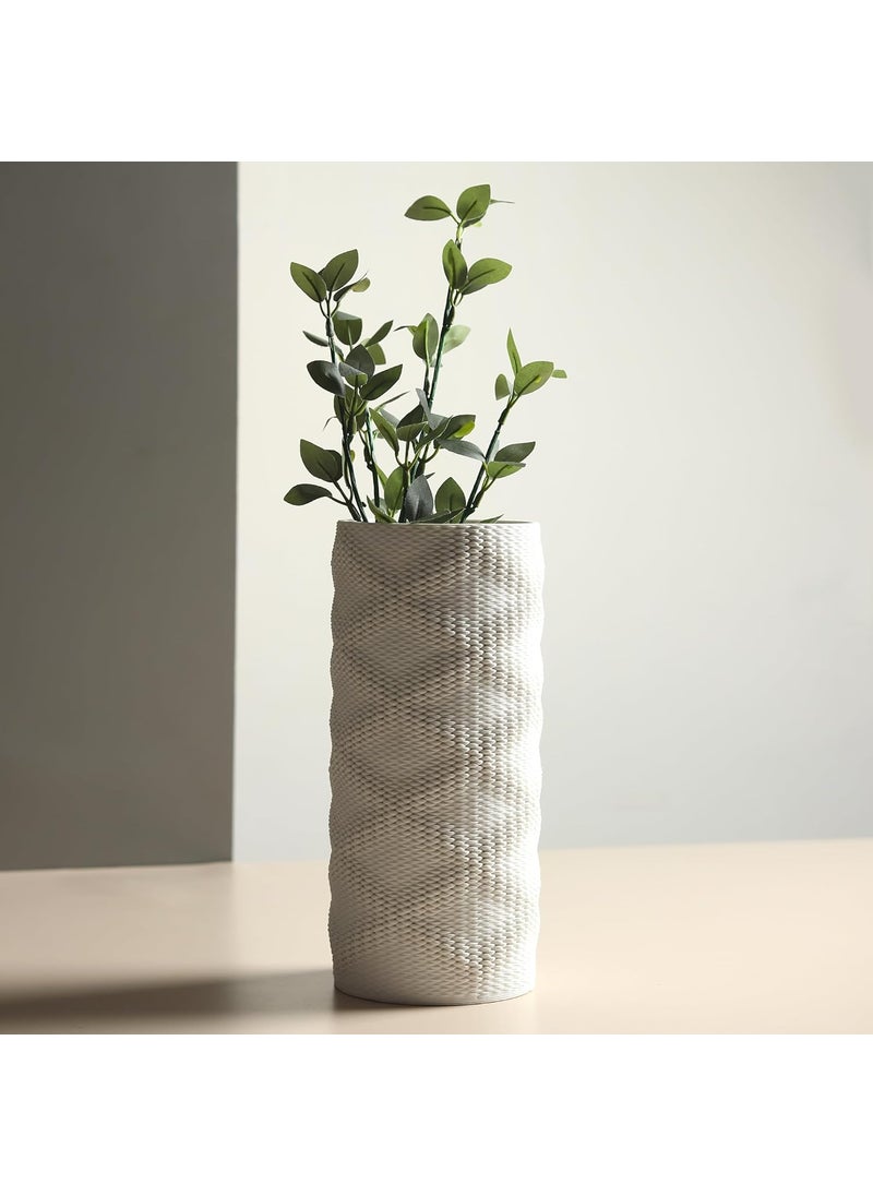 Habere IndiaAll The Cultures Fabricating India Ceramic Vase Flower Vase Flower Vases for Home Decor Vase for Living Room Room Decor Aesthetic Table Decor L115xW115xH26 CM