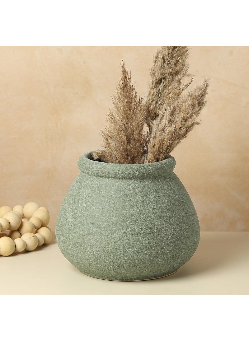 Habere IndiaAll The Cultures Fabricating India Flower Pot for Living Room Ceramic Vase Flower Vase Vase for Home Decor Small Vase Ceramic Vases for Home Decor M L21xW21xH175 CM