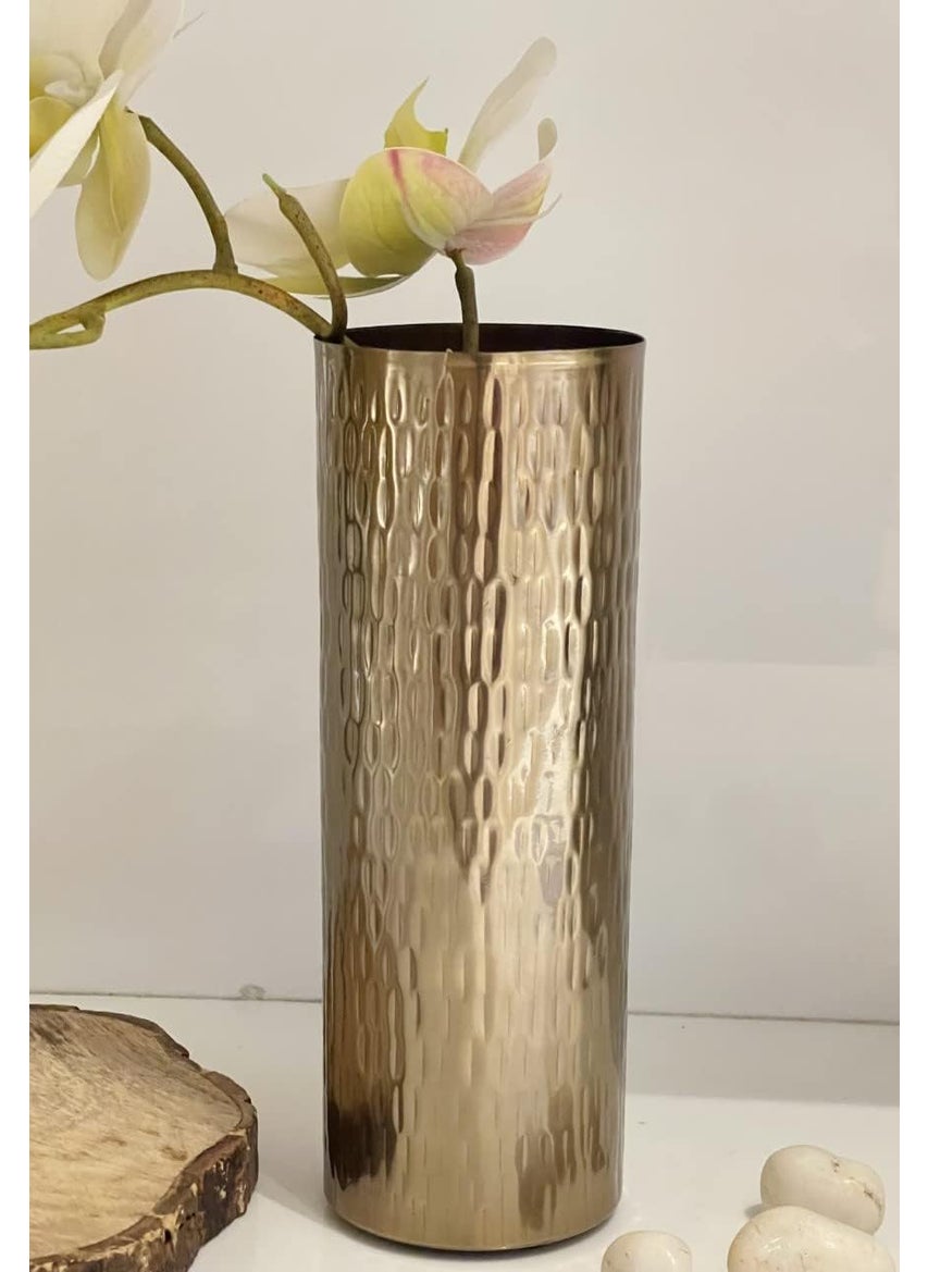 Urban Born Metal Flower vase for Home Decor and Living Room Vintage Decor Antique Decor 9 x9 x 25