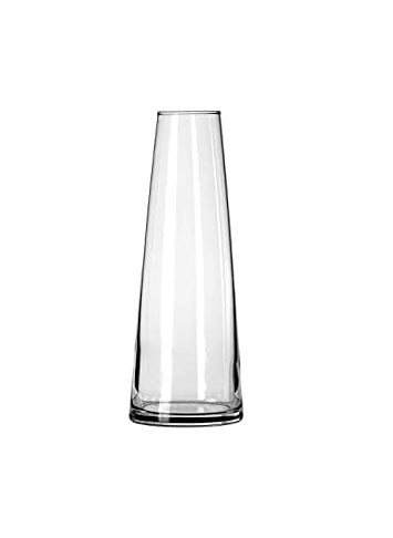 Rishabh Home Decoration Clear Glass Vase for Decor Home Handmade Modern Large Flower Vases for Gifting Centerpieces Living Room Kitchen Office Wedding 12 inchi