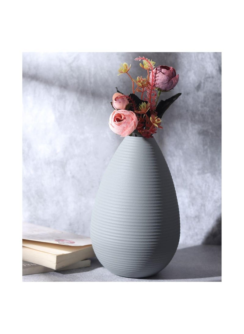 Decor de Maison Klova Mint Pistachio Large Vase Aluminium vases Decorative Vase Flower Pot for Decoration Vases for Home Aesthetic Decor Metal Planters for Living BalconyBedroom Green