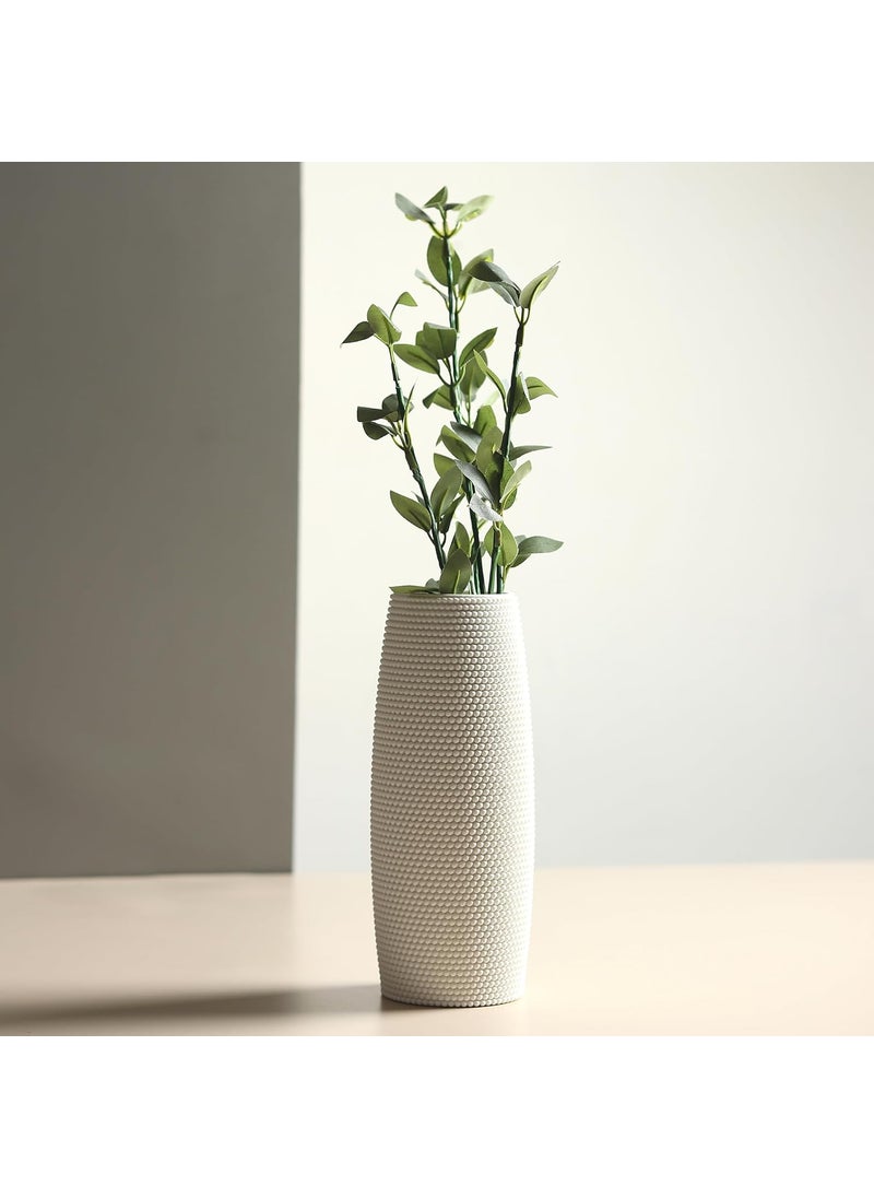 Habere IndiaAll The Cultures Fabricating India Flower Pot for Living Room Vases for Home Decor Vase for Living Room Home Decor Items Table Decor Ceramic Flower Vase L85xW85xH20 CM