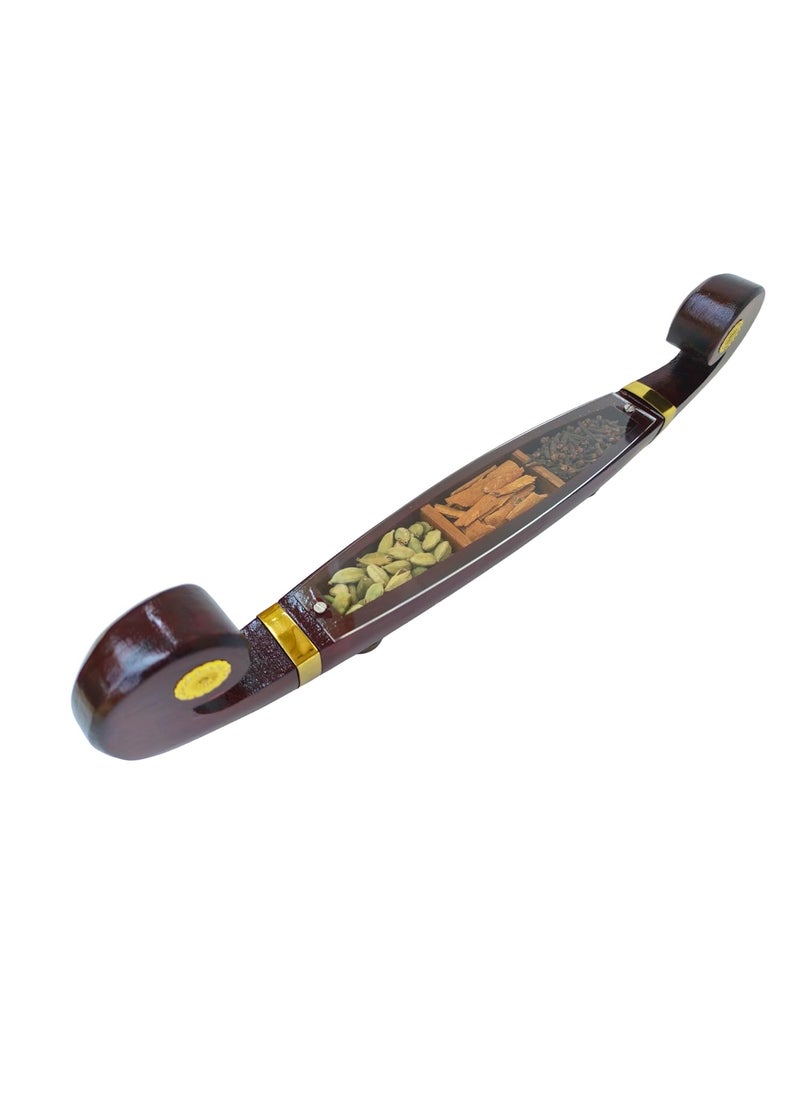 LOYAL CRAFT Odi Vallom Spiceboat Cargo Boat Miniature Crafted on Wood and Filled with Real Spices Kerala Handicraft Decor Gift Kerala Handicraft Boat Kerala Boat