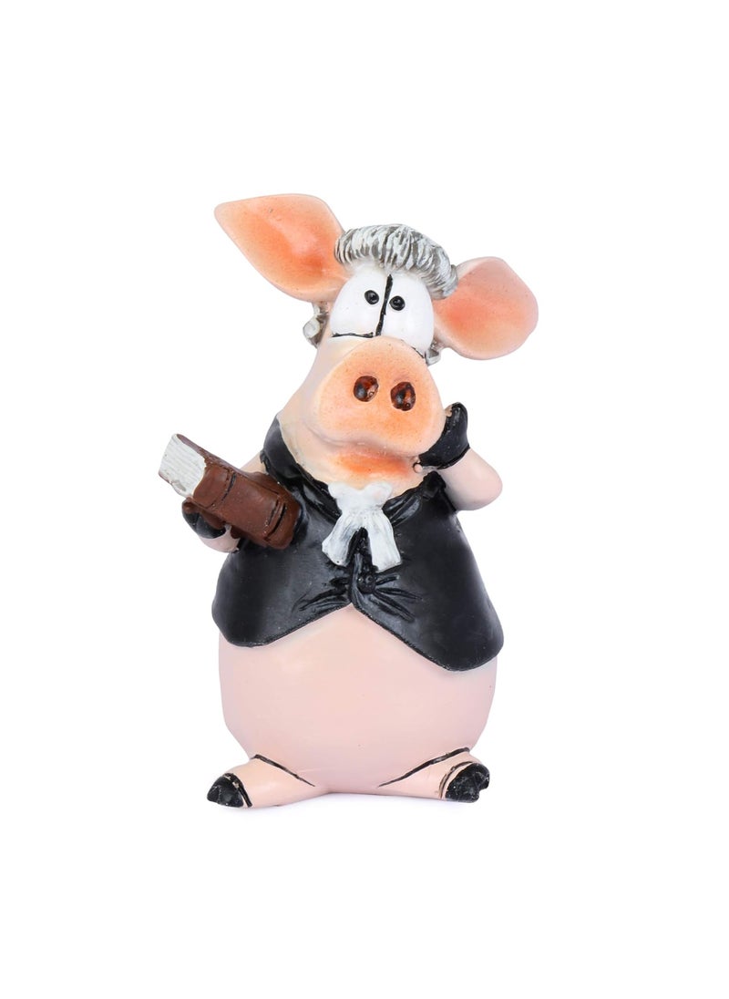 LSM law suits and more Gifts for Lawyers Resin Indian Edition Lawyer Bobblehead Figurine 15 X 5 Cms Multicolour The Lawyer Piggy