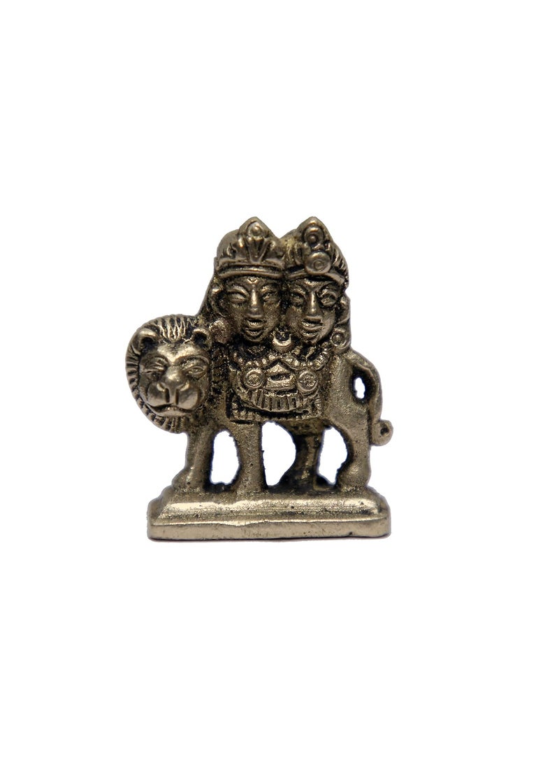 BHARAT HAAT Chamunda maa Brass Collectible Handicraft Mini Art