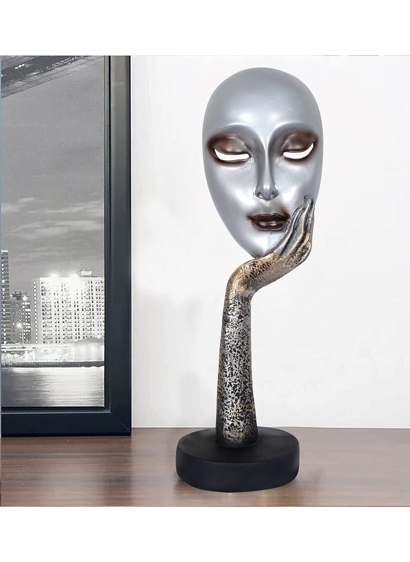 zart Lady Face Polyresin Showpiece 15 inch Height Use in Home Decor Gifts