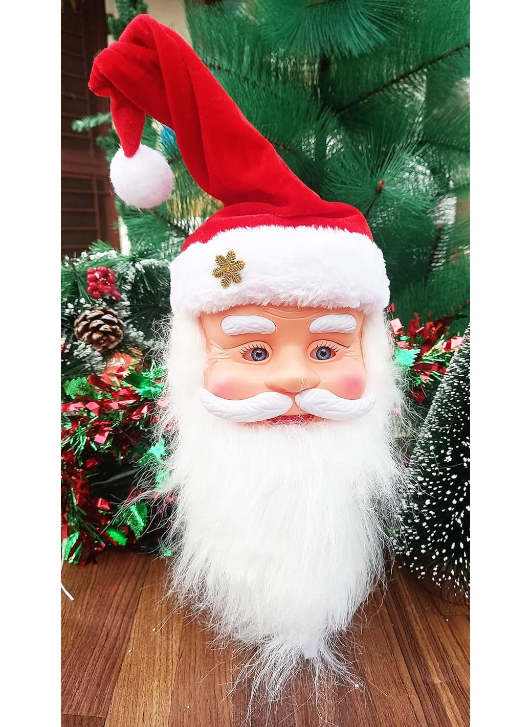 Forty Wings Beautiful 10 Battery Operated Musicial Santa Claus Toys for Christmas Xmas Decoration and Christmas Gift