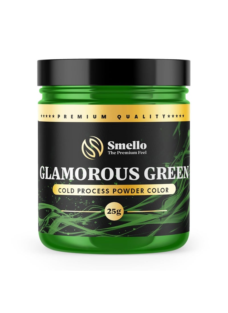 Smellos Glamorously Green Cold Process Powder Soap Color 25gm