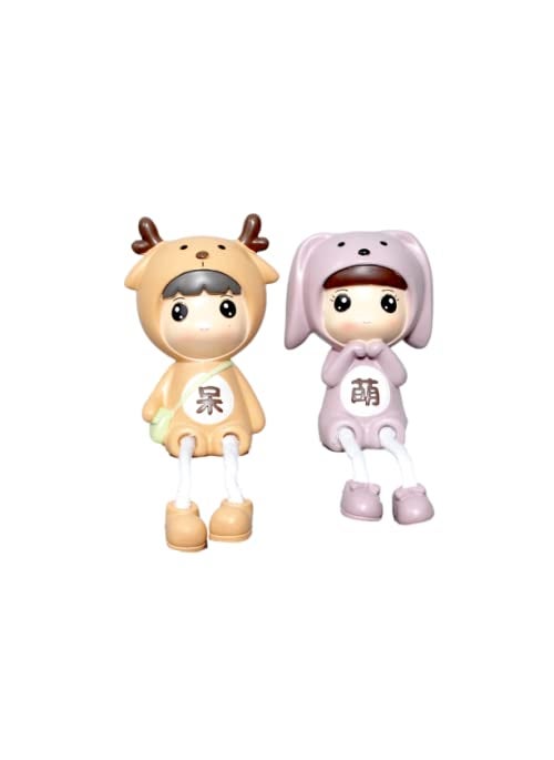 BHOOLUGOOLU Resin Made Hanging Leg Doll Showpiece Style12