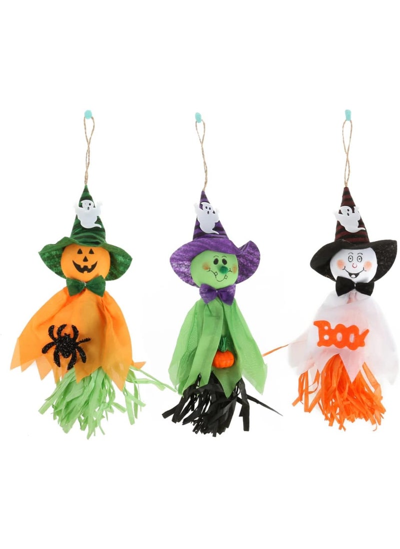 LUDALY Cute Ghost Boo Scarecrow Doll Halloween Decoration Pumpkin Hanging Halloween Decor for Home 1 Pc