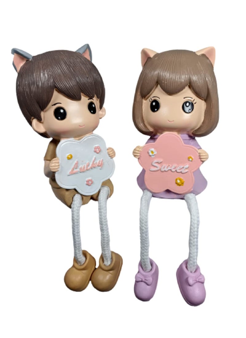 BHOOLUGOOLU Hanging Leg Doll Showpiece Style7
