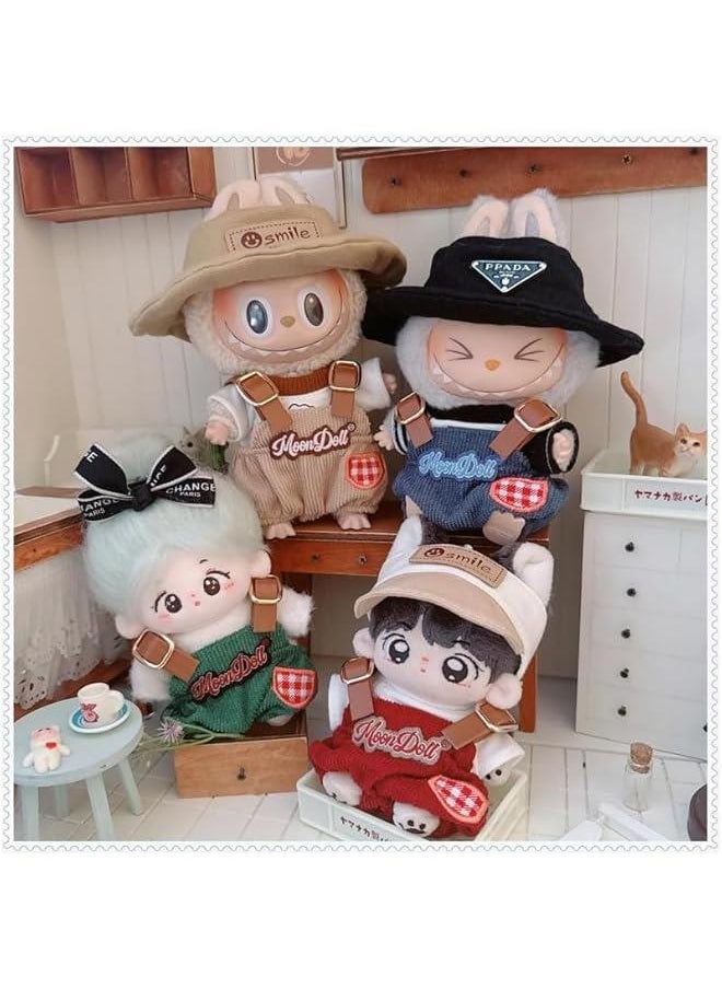 17cm labubu Doll Clothes Set for 17cm labubu Accessories Suit no Doll only Clothes (1green Letter Romper)