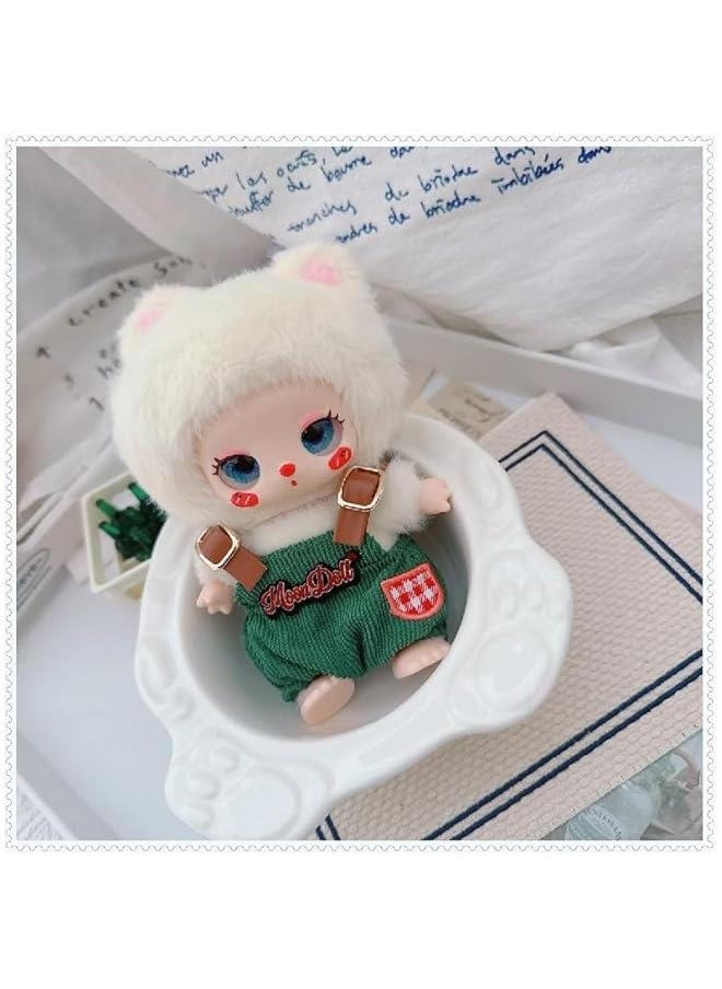 17cm labubu Doll Clothes Set for 17cm labubu Accessories Suit no Doll only Clothes (1green Letter Romper)
