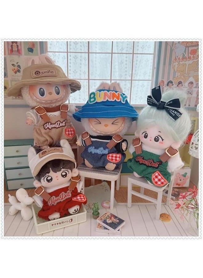 17cm labubu Doll Clothes Set for 17cm labubu Accessories Suit no Doll only Clothes (1green Letter Romper)