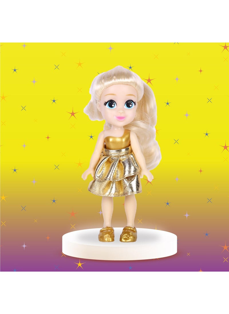 Lil Diva Dolls 6 Glam Girl Glitterina Doll for GirlsSoft Movable Body with Realistic FeaturesBirthday Gift for Kids 3 YrsEarly Learning Toy for GirlsIdeal Gift for Birthdays Special Occasions