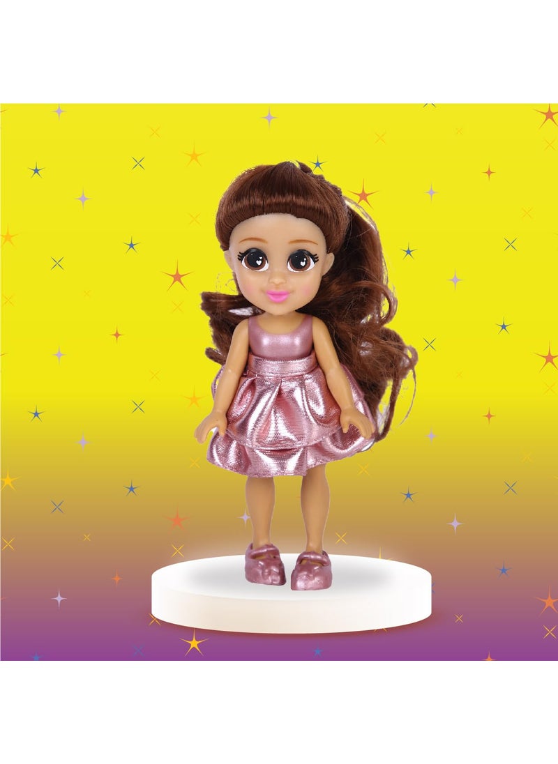 Lil Diva Dolls 6 Glam Girl Jazzelle Doll for GirlsSoft Movable Body with Realistic FeaturesBirthday Gift for Kids 3 YearsEarly Learning Toy for GirlsIdeal Gift for Birthdays Special Occasions