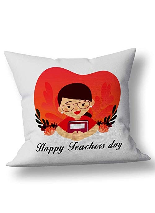 Pixart Happy Teachers Day Cushion World Best Teacher Ever