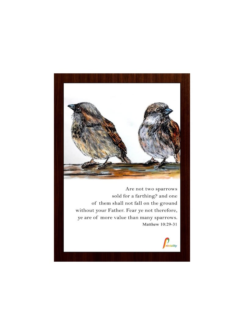 Printality Bible verse Wall Photo Frame Size 235 x 315 CM Hanging wall Photo frame Small Photo Frame verse photo frame Christians gifts thank giving scriptures verse photo frame FRMMIND011