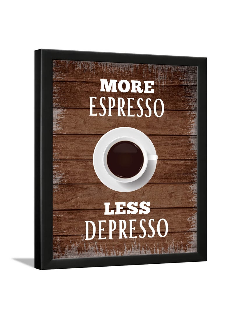 Chaka Chaundh Coffee Quotes Wall Frames Coffee Frames for Cafe Coffee Frames for Wall and Kitchen Coffee Posters for Wall with Frame 14 X 11 Inches spresso Coffee Vintage 1