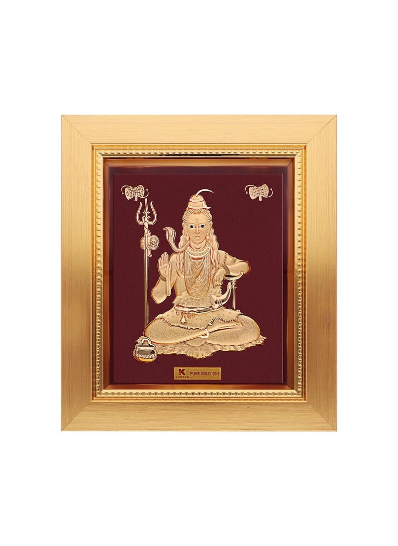 KUNDAN 24k Gold Foiled Handmade Frame Shiv Shankar 16 185cm