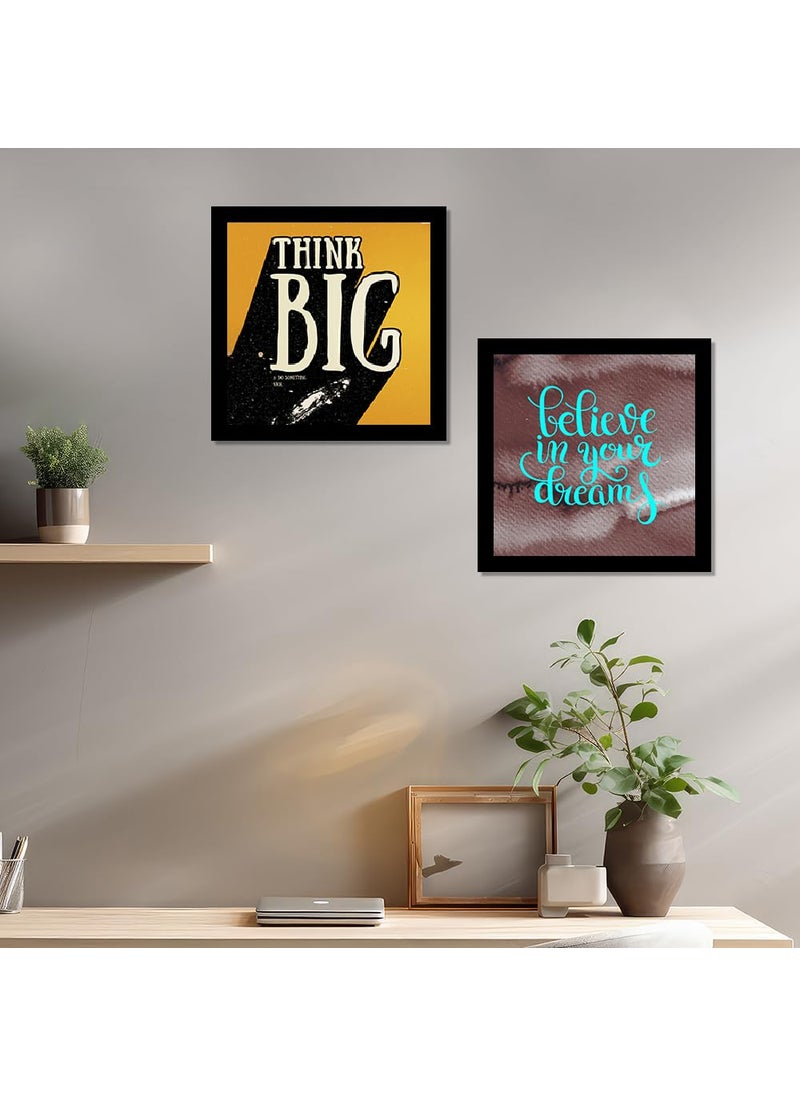 DEKORSTATION Motivational Quotes Digital Printed Frame Wall ArtInspirational Home Decor for Living Room OfficeSuitable for Birthday GiftAesthetic Frames for Wall DcorAesthetic Wall Frames