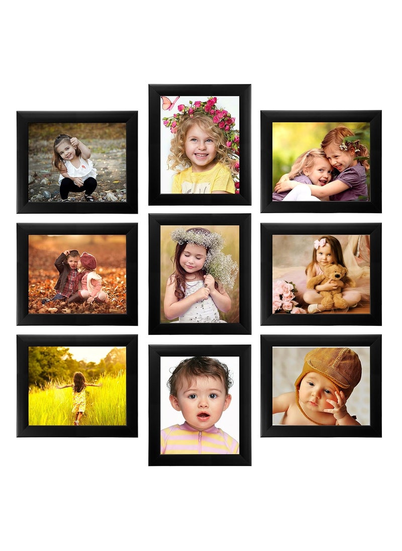 Ajanta Royal Classic Set of 9 Individual Photo Frames 98x10 Inch A62A Black
