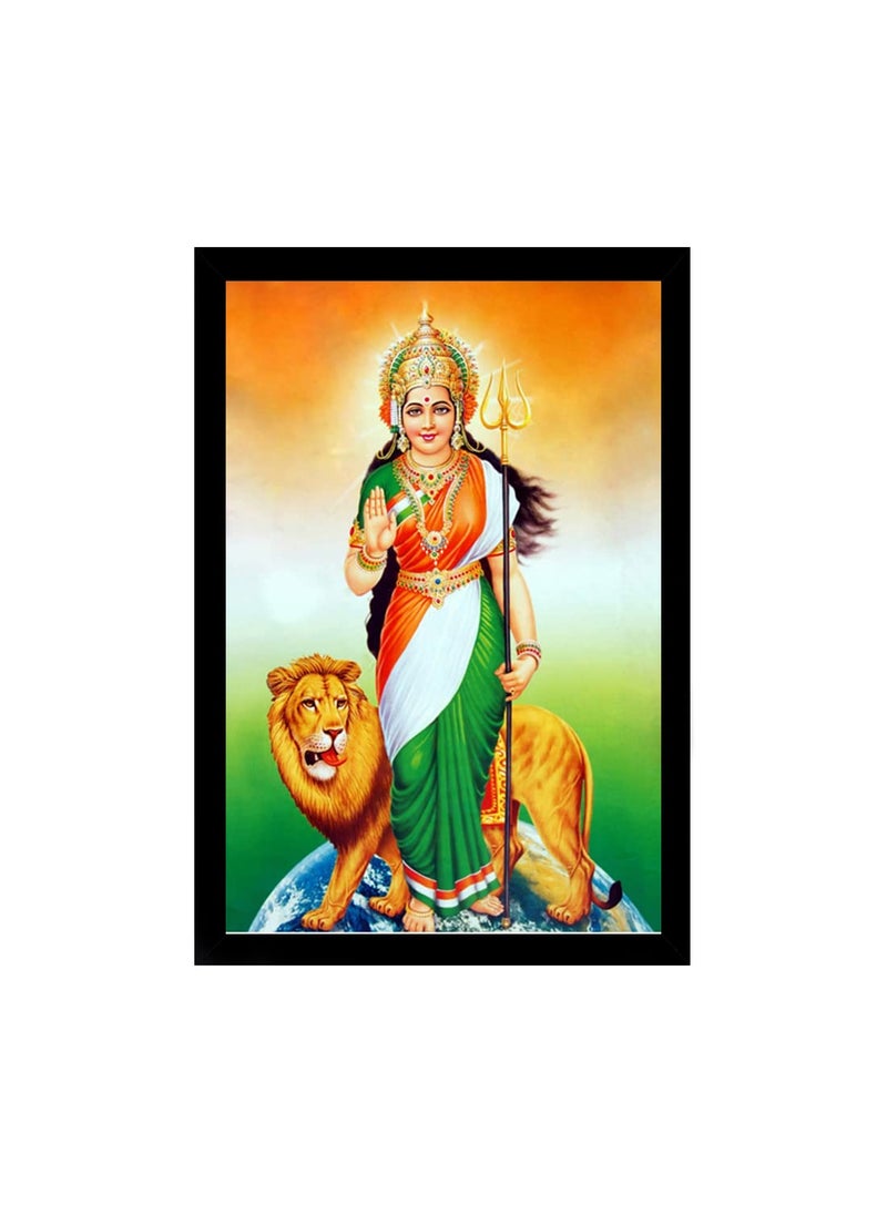 Dharvika Innovations Bharat Mata Photo Frame Big Size 14 20 Inch