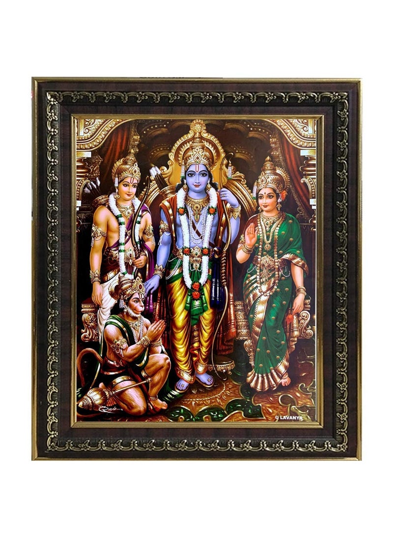 Puja N Pujari Fiber Wall Photo Frame 115 x 145 inch Brown Fiber