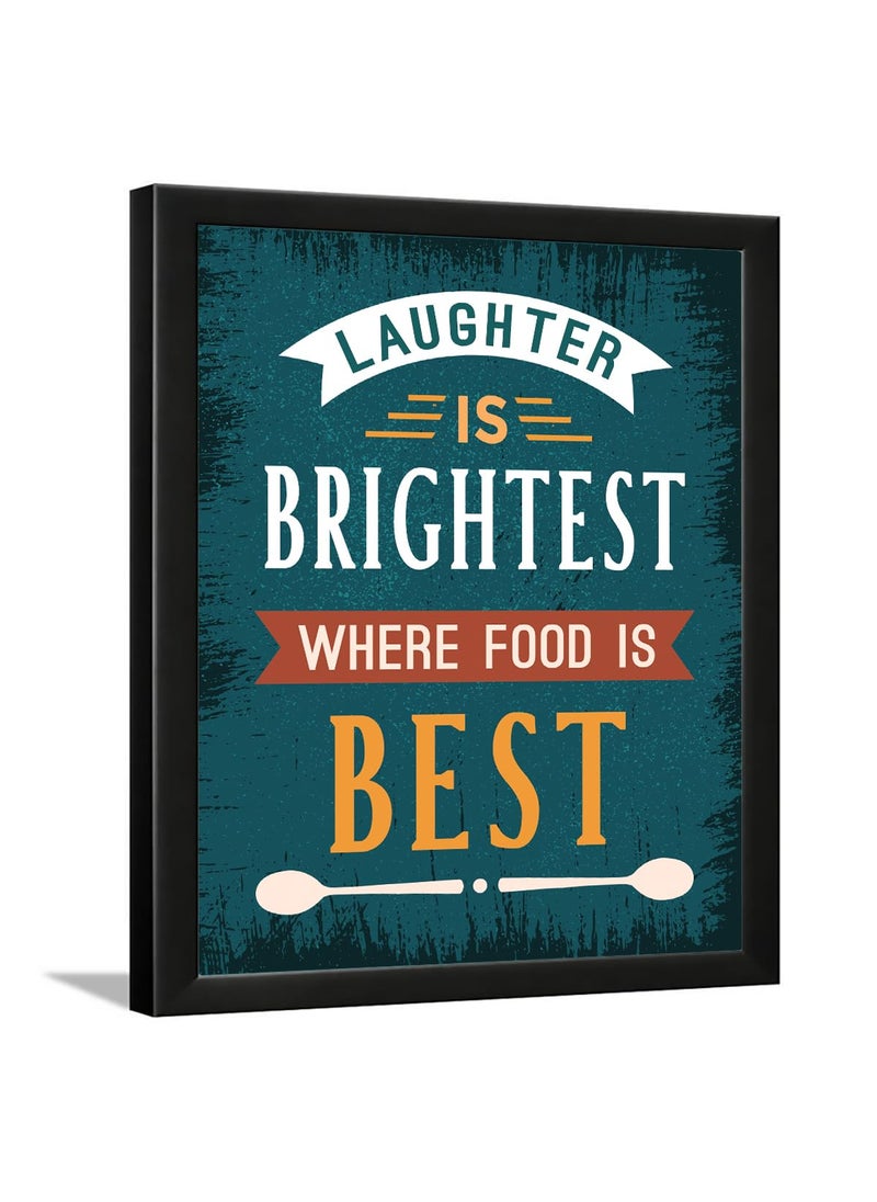 Chaka Chaundh Restaurant Quotes Wall Frame Kitchen Quotes Quotes Frame for Dining table Area Room Hall HOSTEL HOTEL MESS BAKERY AND COOKERY Cafe 14 X 11 Inches