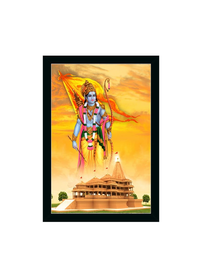 Dharvika Innovations Ayodhya Ram Mandir Photo FrameRam Darbar Photo Frame RAM1 11x14 Inch