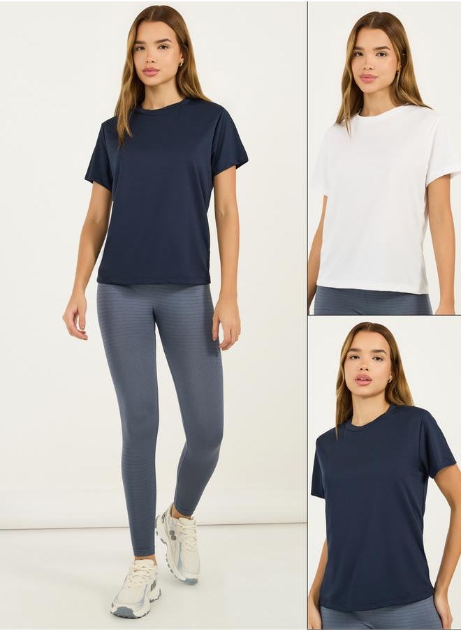 Pack of 2 - Basic Short Sleeves Top